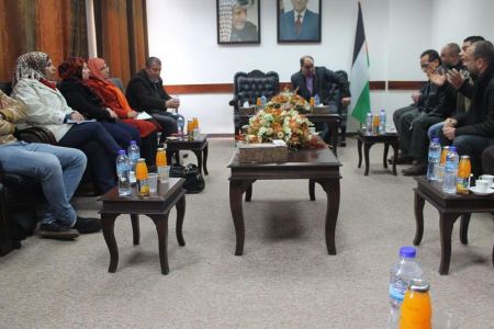 محافظ جنين يلتقي وسائل الإعلام المحلية في المحافظة